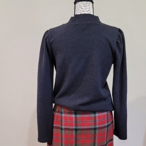 MADEWELL Mock neck, Puffed Sleeve Sweater. WOMENS Small - Picture 3 of 10